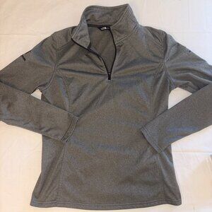 The North Face Women's Quarter-Zip Pullover Lightweight Gray Blue M Like New!